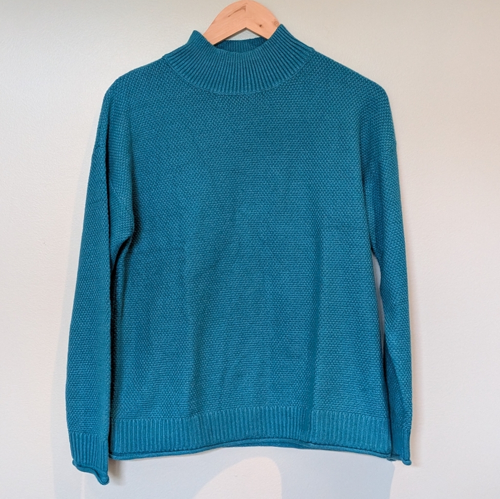 NWT Merokeety Teal Knit Viscose Sweater